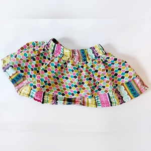 Colorful geometric pattern elqstic waist skirt size 2T The‎ Dotted Duck